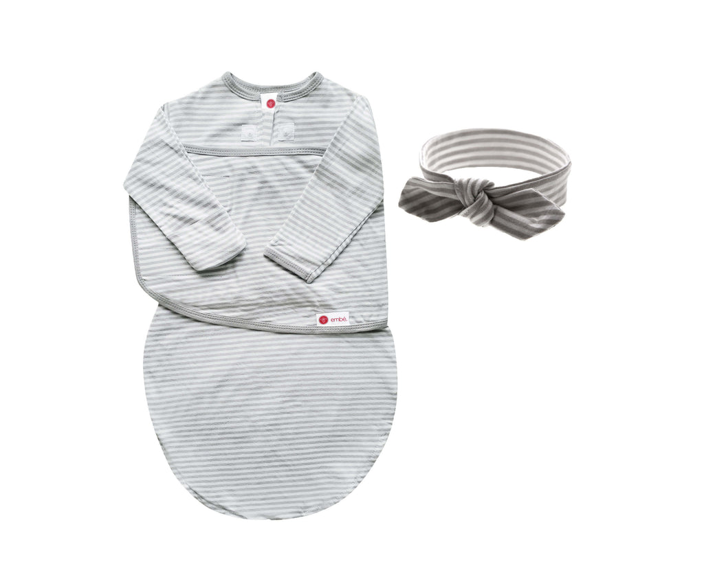 Headband and Long Sleeve Swaddle Sack Bundle