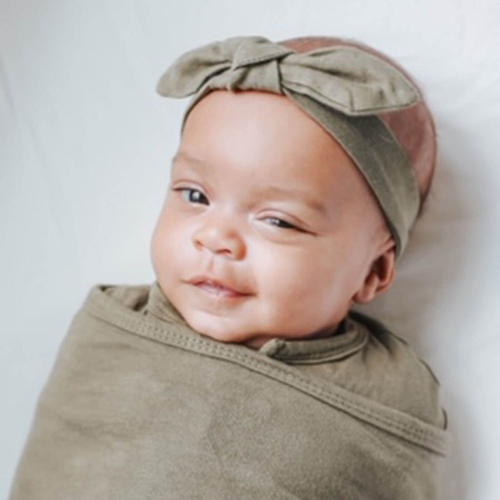 Headband and Long Sleeve Swaddle Sack Bundle