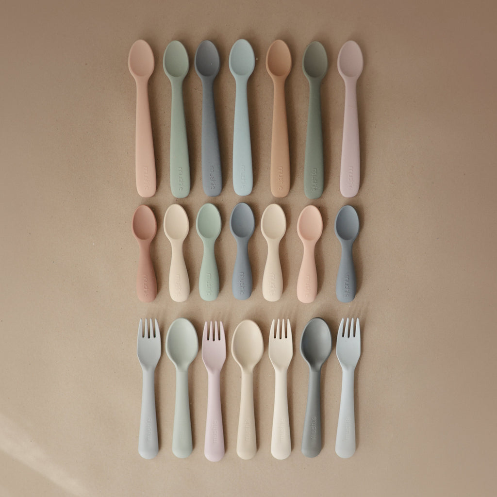 Silicone Toddler Starter Spoons 2-Pack