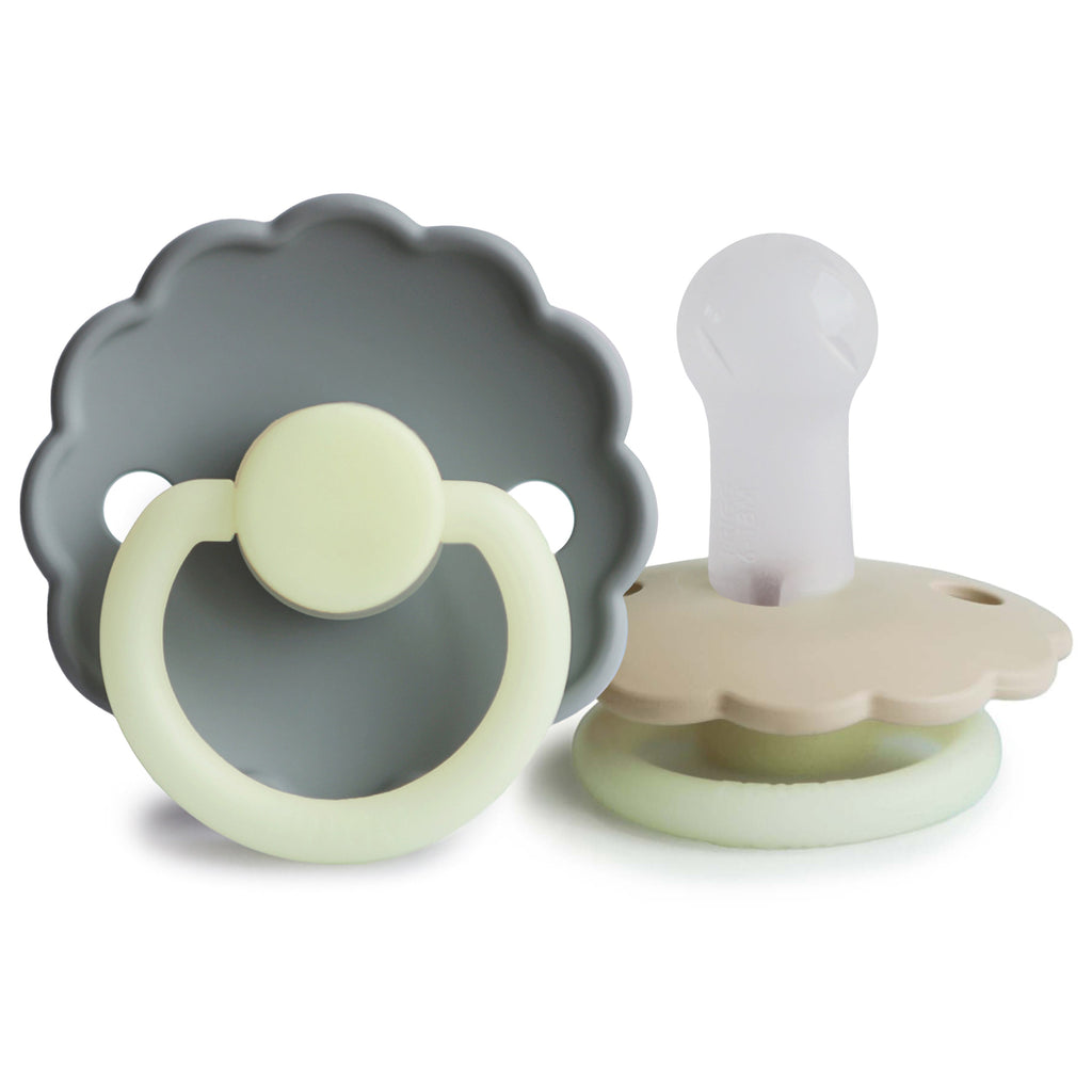 FRIGG Daisy Night Silicone Pacifier 2-Pack