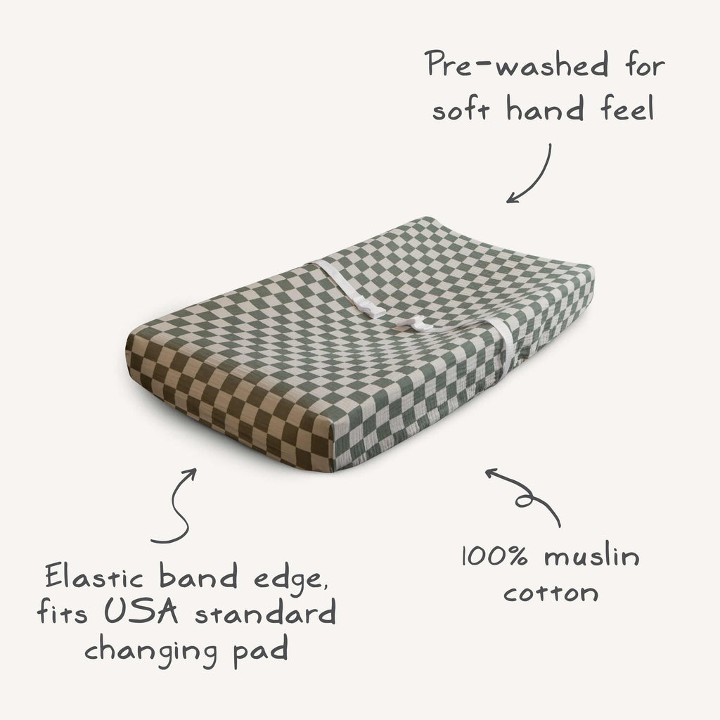 Extra Soft Muslin Changing Pad Cover