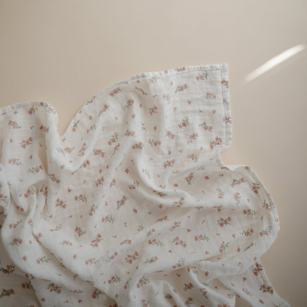 Organic Cotton Muslin Swaddle Blanket