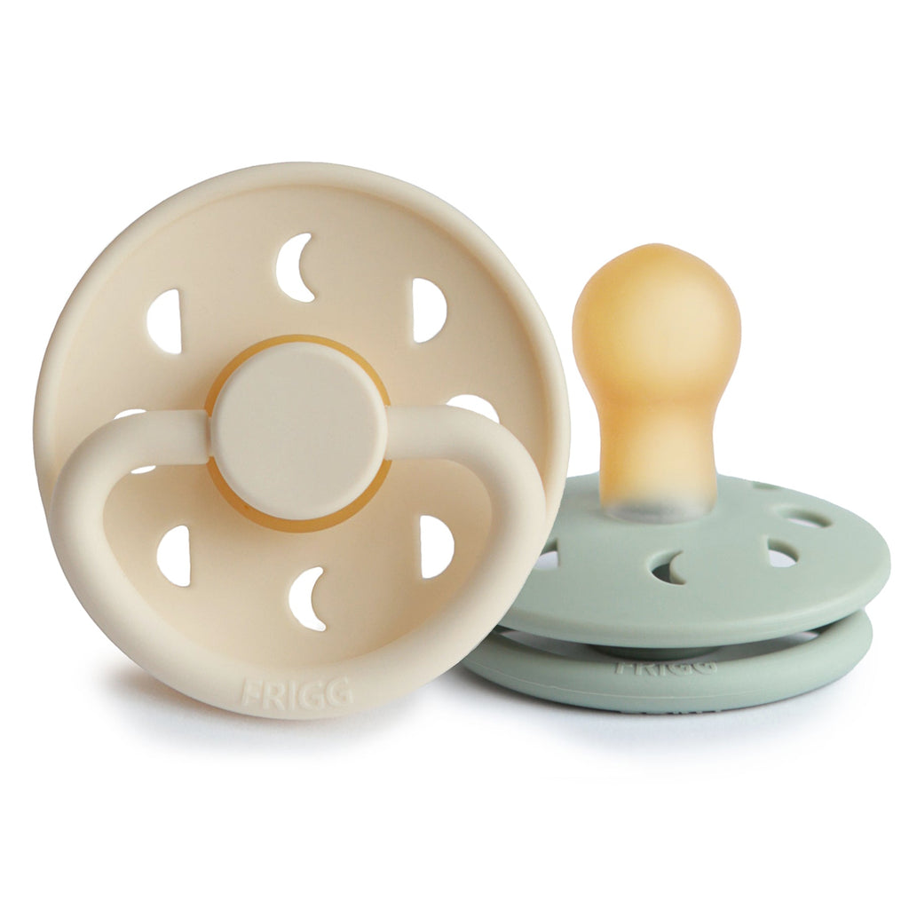 FRIGG Moon Natural Rubber Pacifier 2-Pack