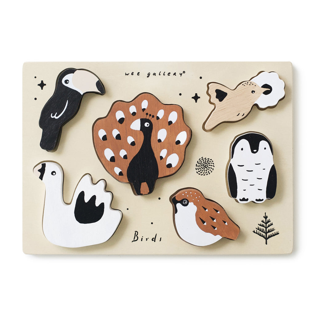 Wooden Tray Puzzle - Birds